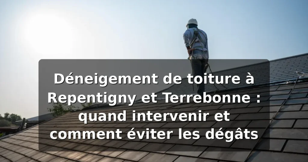 Déneigement de toiture Repentigny Terrebonne — illustration