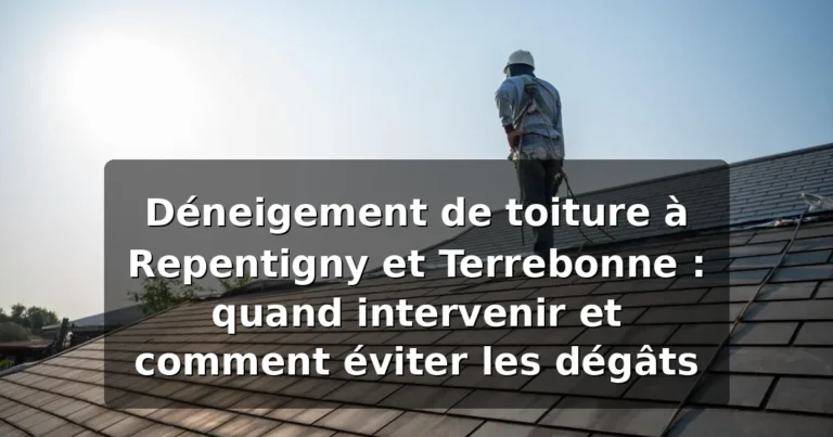 Déneigement de toiture Repentigny Terrebonne — illustration