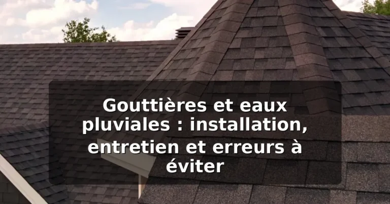 Gouttières : installation, entretien et erreurs à éviter (2026) 3 featured gouttieres installation entretien