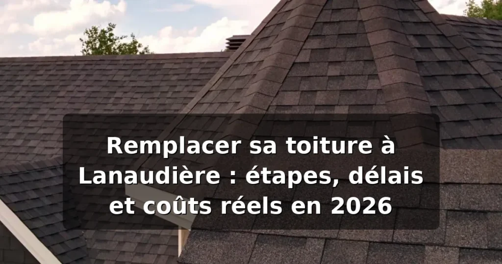 Remplacer sa toiture à Lanaudière : coûts et étapes 2026 — illustration