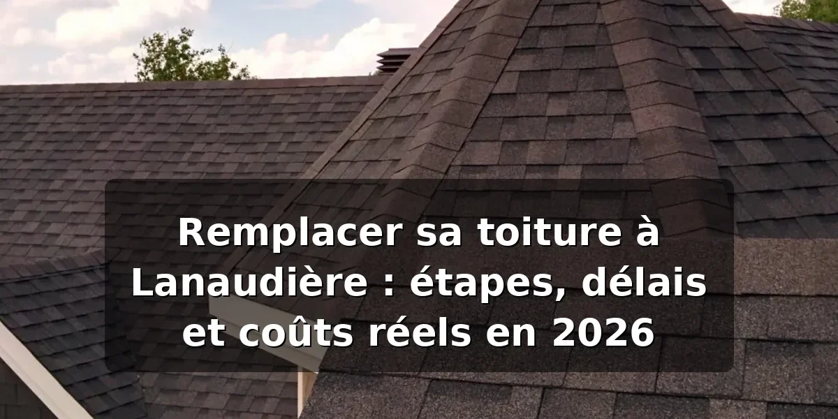 Remplacer sa toiture à Lanaudière : coûts et étapes 2026 — illustration