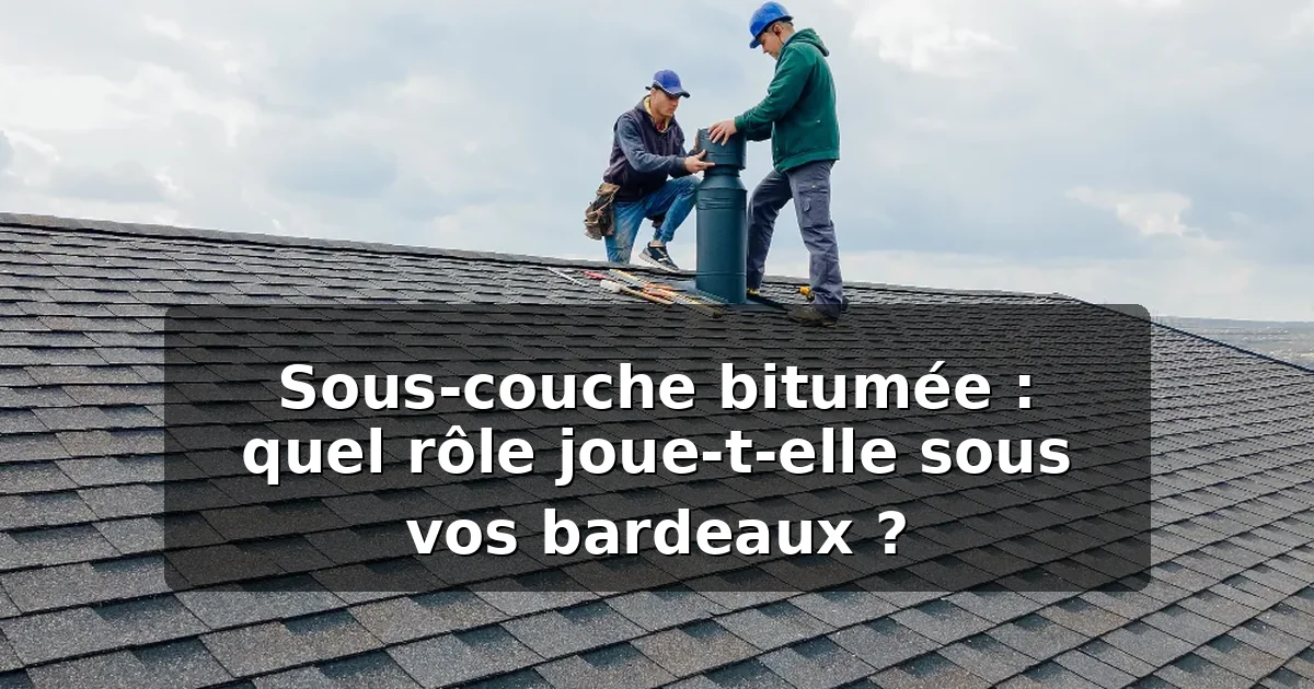 Sous-couche bitumée sous bardeaux : à quoi ça sert ? — illustration