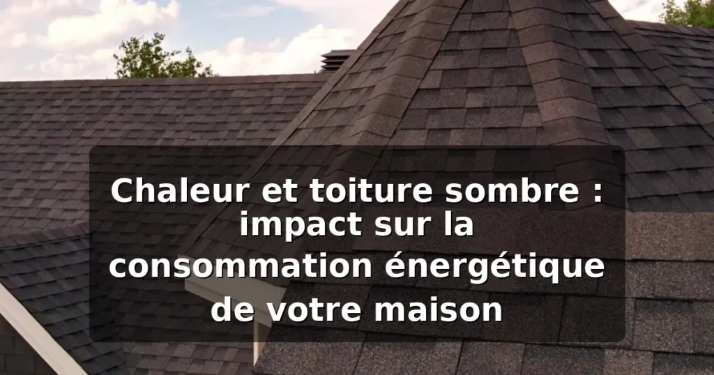 Toiture sombre et chaleur : impact sur votre consommation — illustration