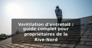 Ventilation d'entretoit : guide complet pour la Rive-Nord — illustration